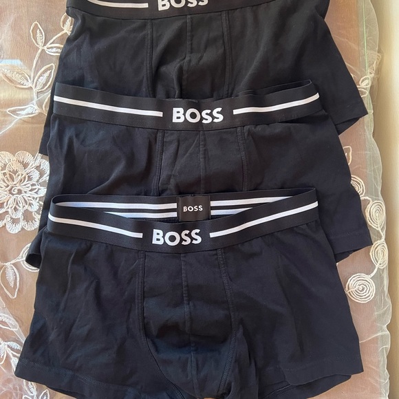 Sz SM Jockey/Hugo Boss Men's Black Boxer Briefs 2/Trio - Picture 5 of 9